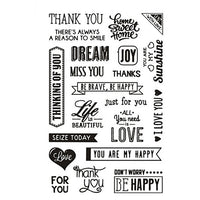 Clear Stamps - English Phrases