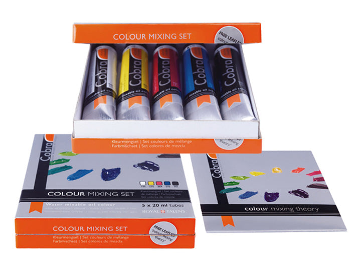COBRA | Set Water-Mixable Oil Paints, Set of 5 x 20 ml