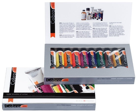 COBRA Water-Mixable Oil Paints Set of 10 x 40 ml