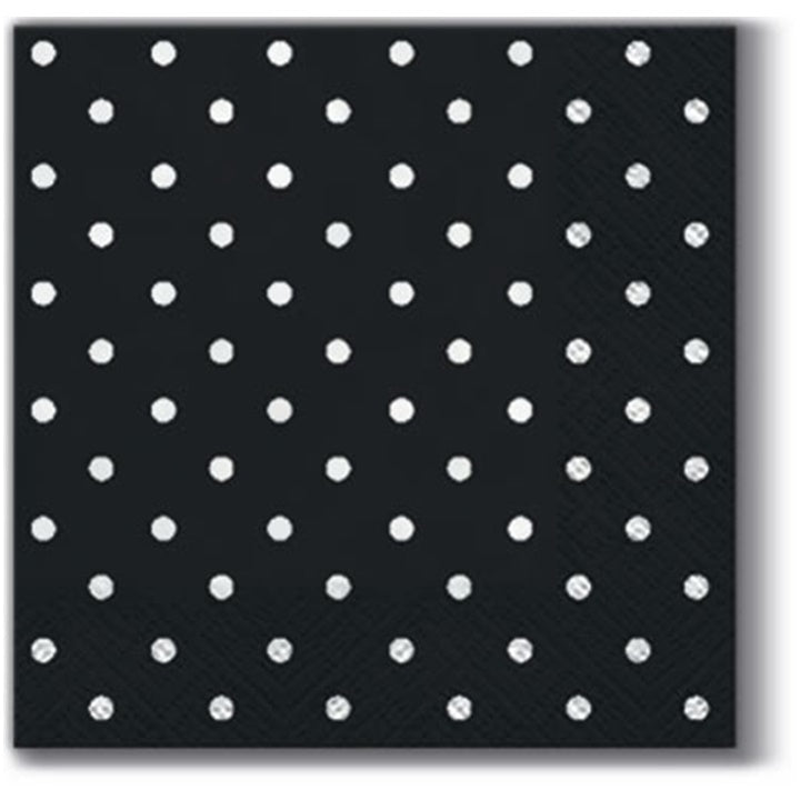 Cocktail Decoupage Napkins, Brown Dots - 1 pc
