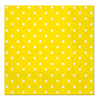 Cocktail Yellow Dots Decoupage Napkins - 1 pc