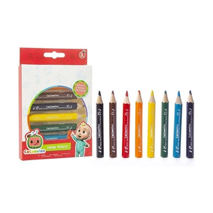 Cocomelon Jumbo Colored Pencils, Set of 8