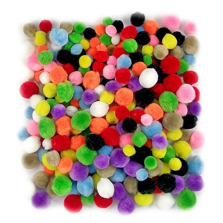 Colored Acrylic Pom-Poms | 300 pcs