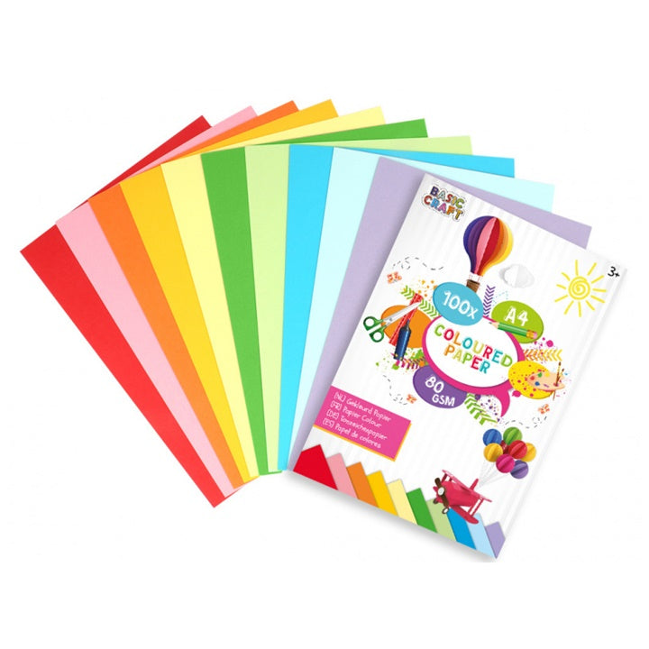 Colored Paper A4 - Set of 100