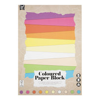 Colored Pastel Paper Pad, 24 x 34 cm, 20 Sheets