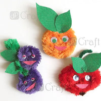 Colorful Chenille Stems - 30 cm x 8 mm / Set of 25