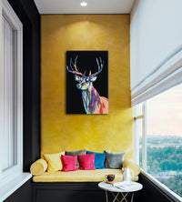 Colorful Deer Paint by Numbers, Low Difficulty, Special Black Edition — image 4