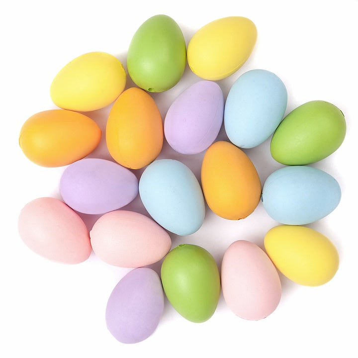 Colorful Easter Eggs 4x3 cm - Set of 18