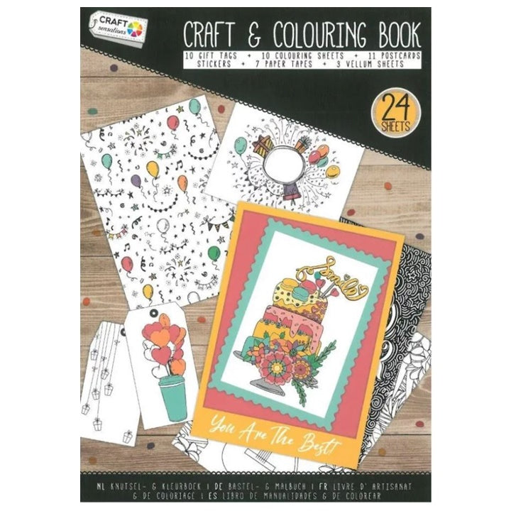 Coloring Book with Coloring Pages, A5, 24 Sheets
