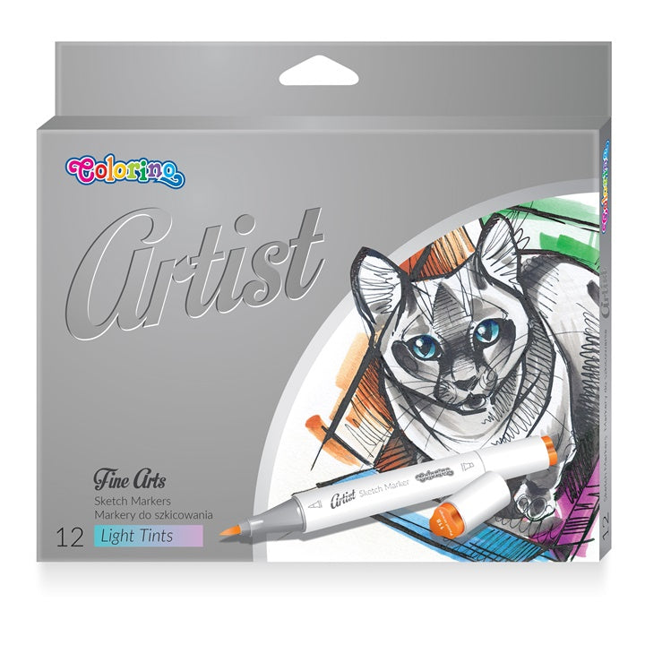 Colorino Artist Double-Ended Pastel Sketch Markers, Set of 12 — image 1