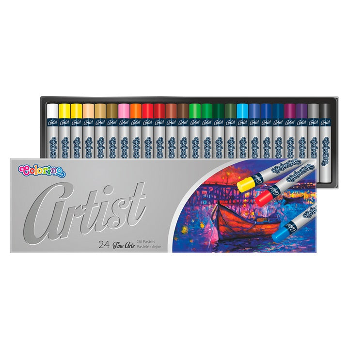 Colorino Artist Round Oil Pastels, Set of 24 - image 1