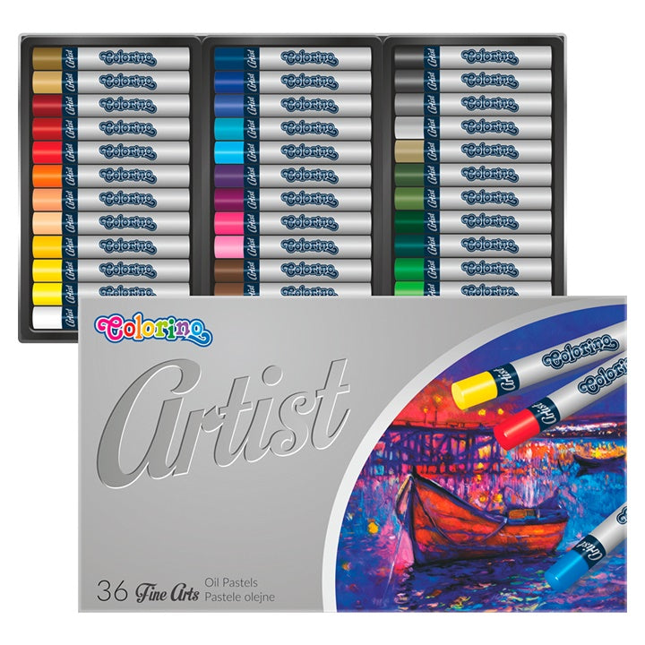 Colorino Artist Round Oil Pastels, Set of 36, image 1