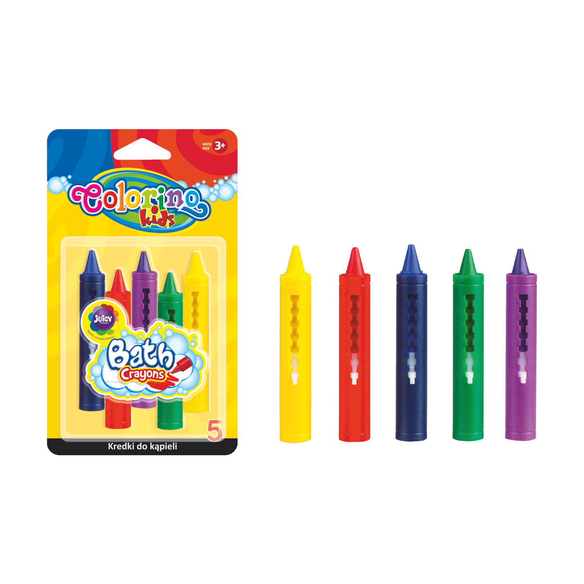 Colorino Bath Crayons – Set of 5 Colors