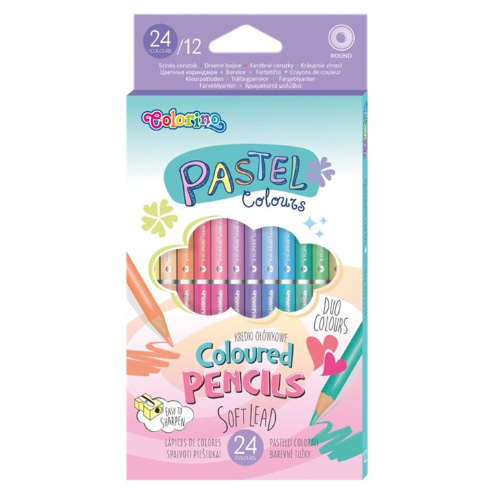 Colorino Double-Sided Pastel Colored Pencils, Set of 12 — image 1