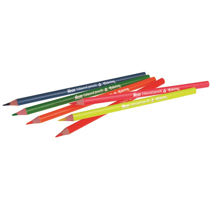 Colorino Neon Colored Pencils, Set of 6 — image 1