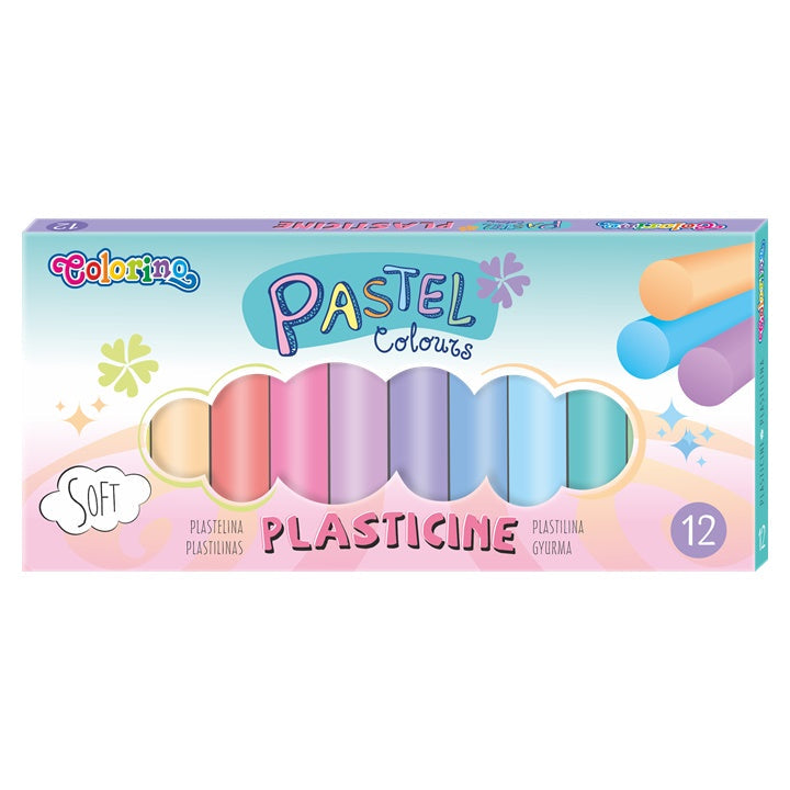 Colorino Pastel Modeling Clay, 12 pcs