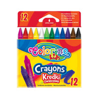 Colorino Round Wax Crayons, 12 pcs