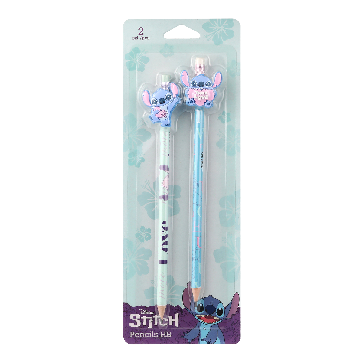 Colorino Stitch Pastel Graphite Pencil with White Eraser - 1 pc