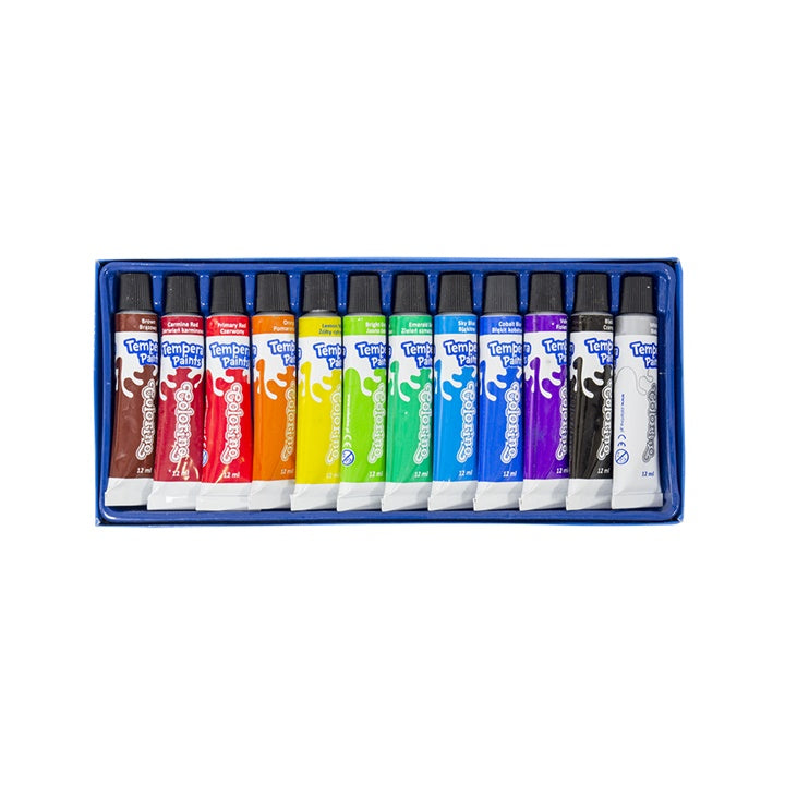 Colorino Tempera Paints, 12 x 12 ml - Image 2