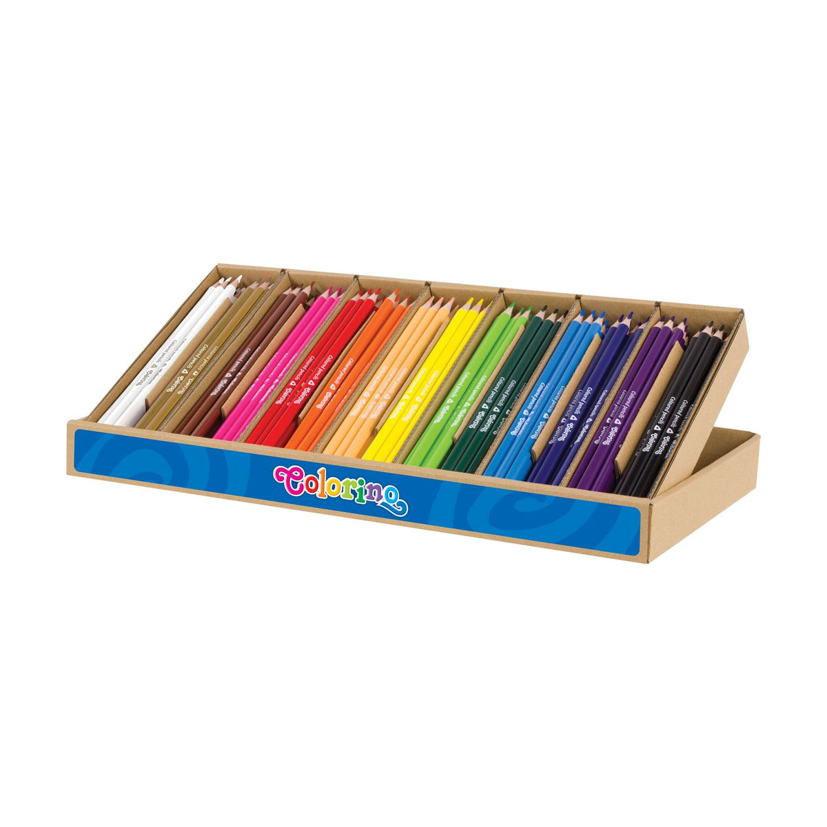 Colorino Triangular Colored Pencils BIG BOX / 14 colors