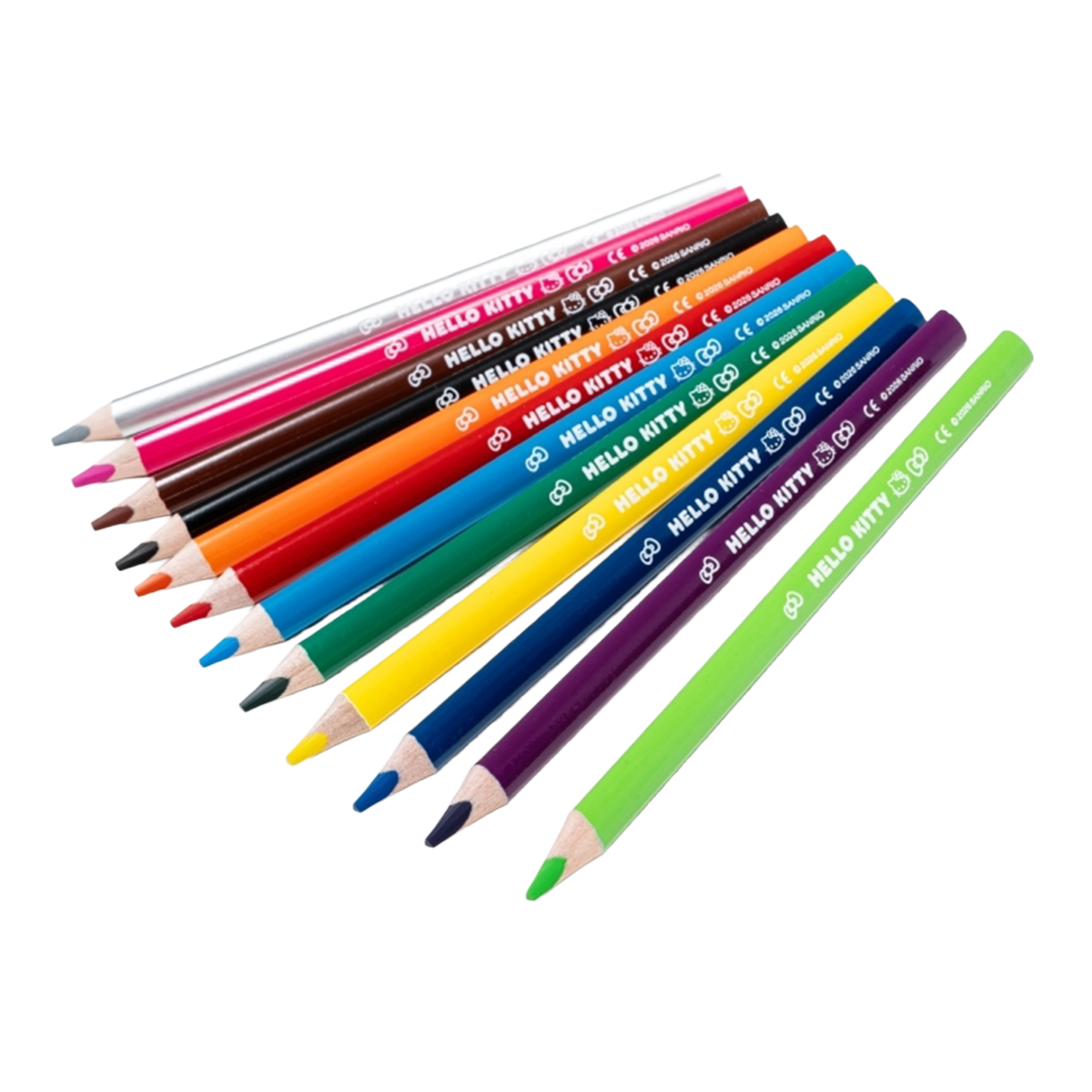Colorino Triangular Colored Pencils JUMBO Hello Kitty / 12 colors