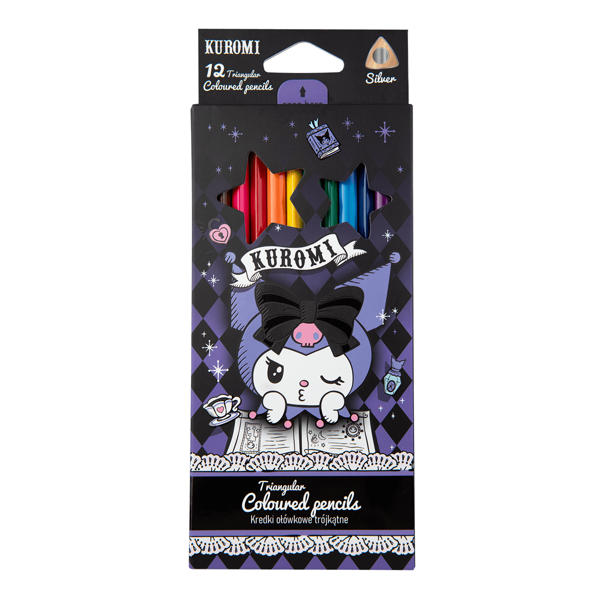 Colorino Triangular Colored Pencils Kuromi / 12 colors