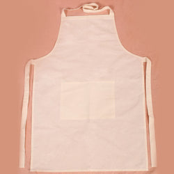 Cotton Apron with Pocket - 70 x 75 cm