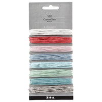 Cotton Cord, Waxed, Set of 8