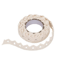 Cotton Self-Adhesive Lace Ribbon, 1.8 m / Ecru