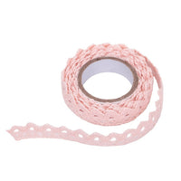 Cotton Self-Adhesive Lace Ribbon 1.8 m / Pink
