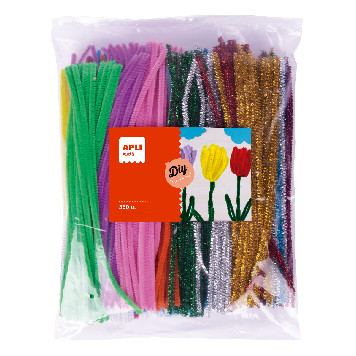 Craft Pipe Cleaners APLI Jumbo Pack - 360 pcs | Assorted Colors