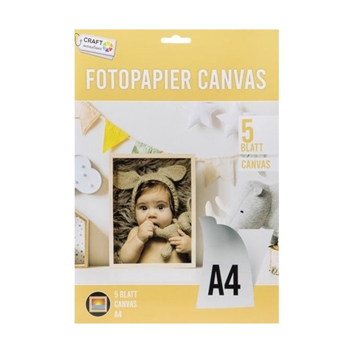 Craft Sensation Canvas Photo Paper, Set of 5
