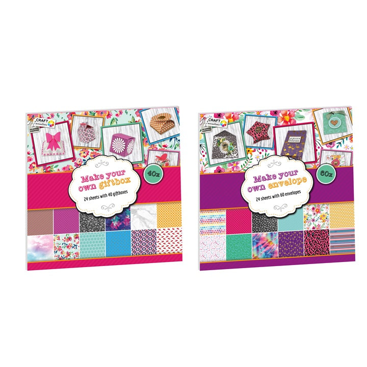 Craft Sensations Scrapbooking Craft Set – 24 Sheets | Various Designs — Image 1