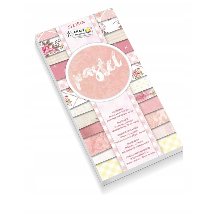 Craft Sensations Scrapbooking Paper, 15x30 cm, 24 Sheets | various designs — image 5