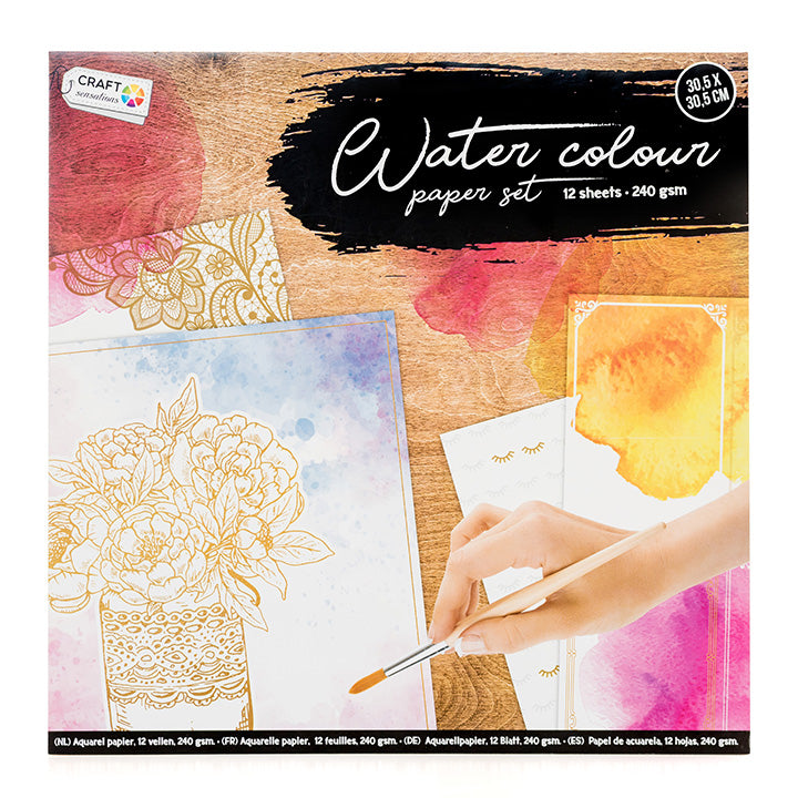 Craft Sensations Watercolor Paper Pad - 12 Sheets