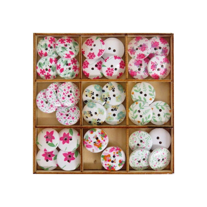 Craft Sensations Wooden Buttons, 36 pcs | various designs — image 5
