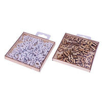 Craft Sensations Wooden Letters, 104 pcs | various colors
