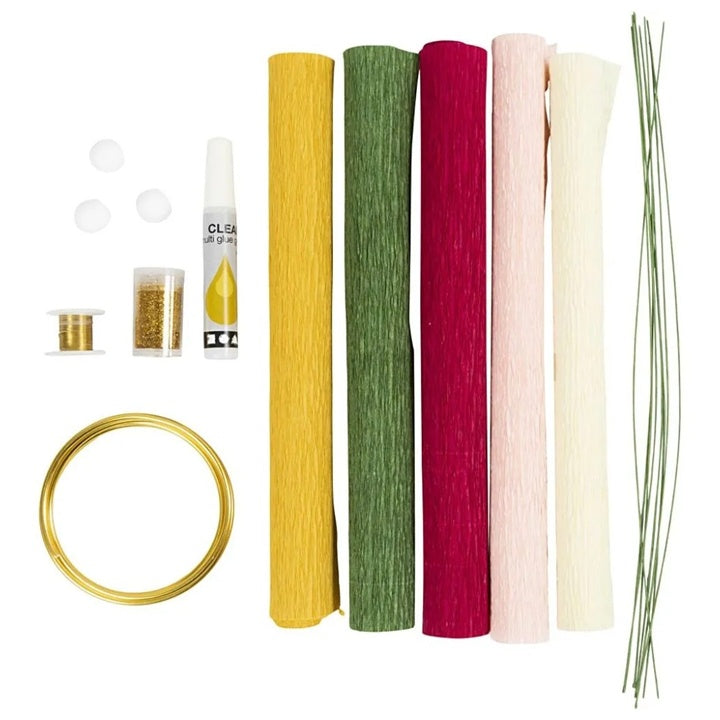 Craft Set | Crepe Paper Wreath With Flowers — image 2