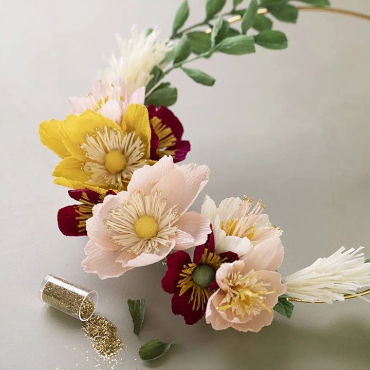 Craft Set | Crepe Paper Wreath With Flowers — image 3