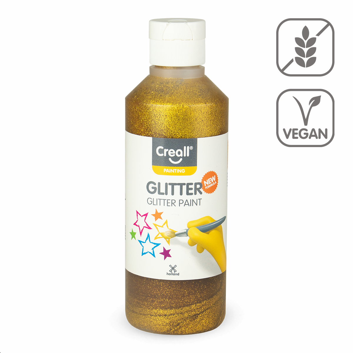 Creall Glitter Glitter Paint, 250 ml, Gold