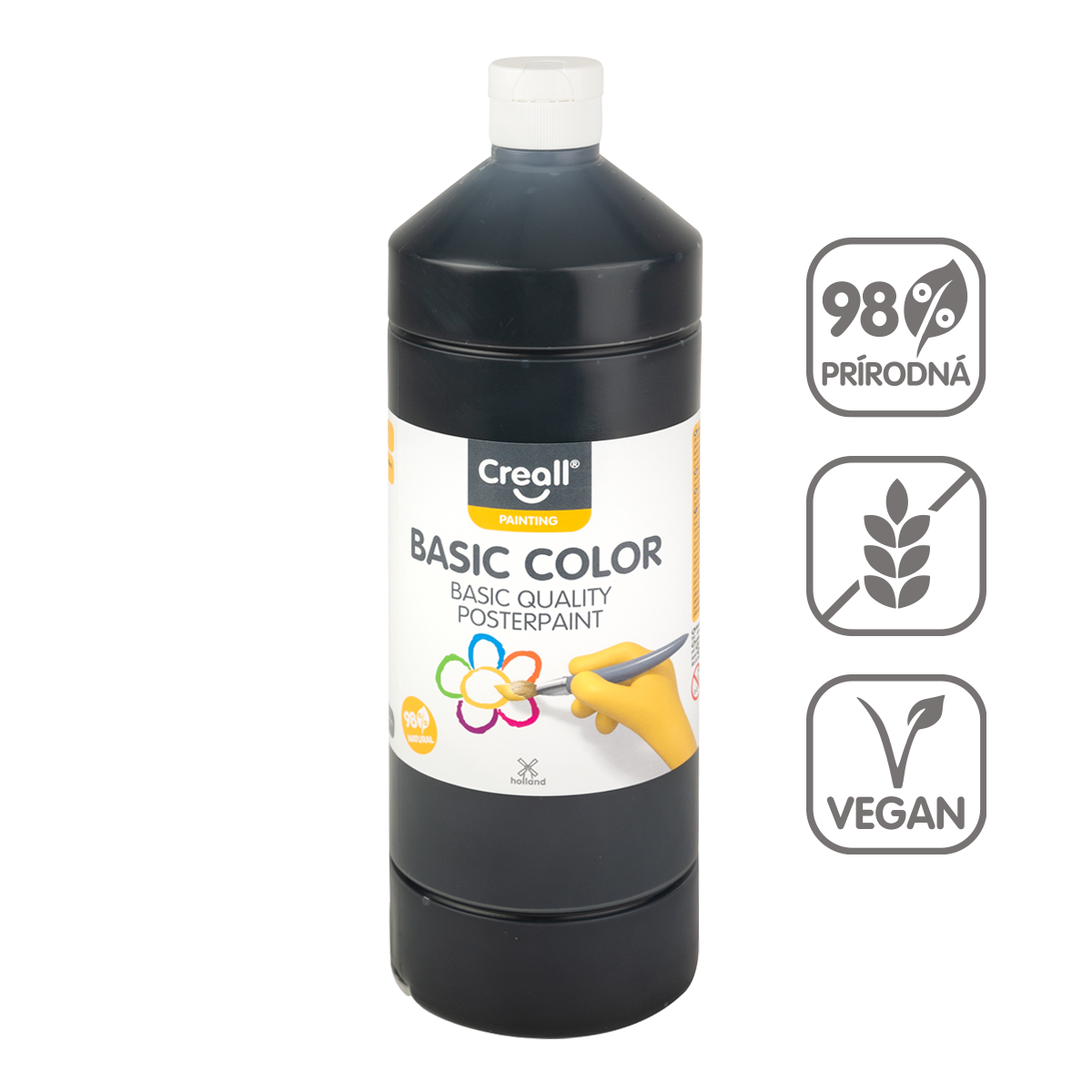 Creall Liquid Tempera Paint 500 ml – black