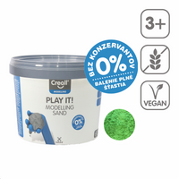 Creall Play it! Modeling Sand 750 g Tub – green