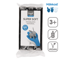 Creall Super Soft Modelling Clay 500 g – black