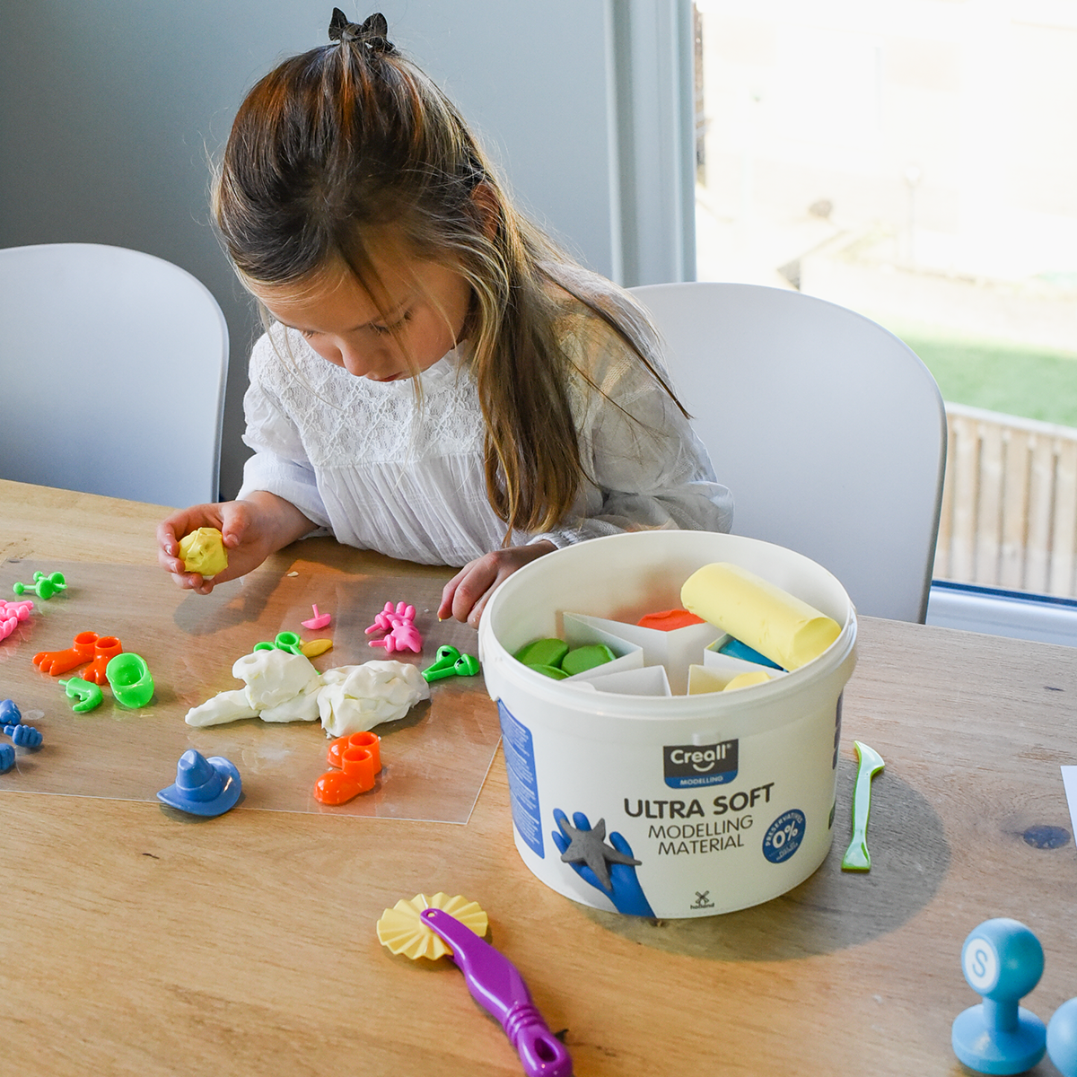 Creall Ultra soft modelling clay, 5 g, tub, assorted colors