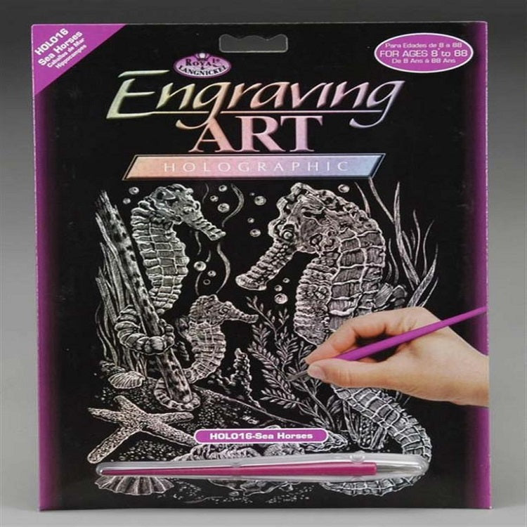 Creative Engraving Set A4 - Seahorse