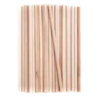 Creative Natural Round Sticks, 50 pcs
