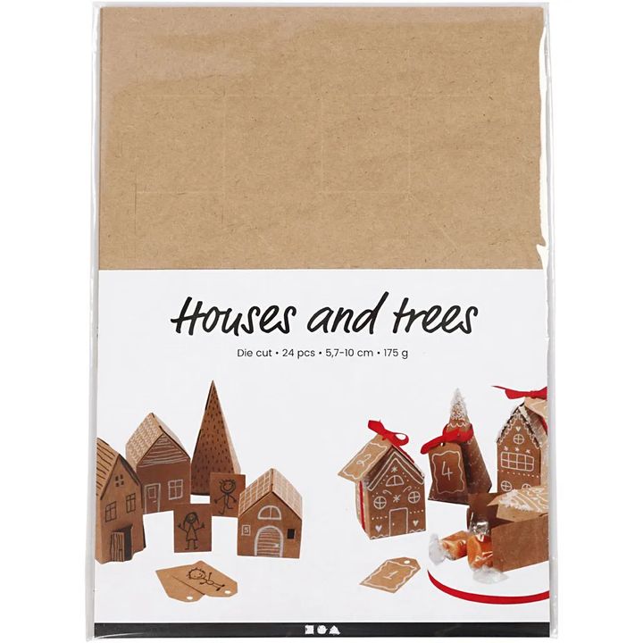 Creative Paper Set, Houses and Trees