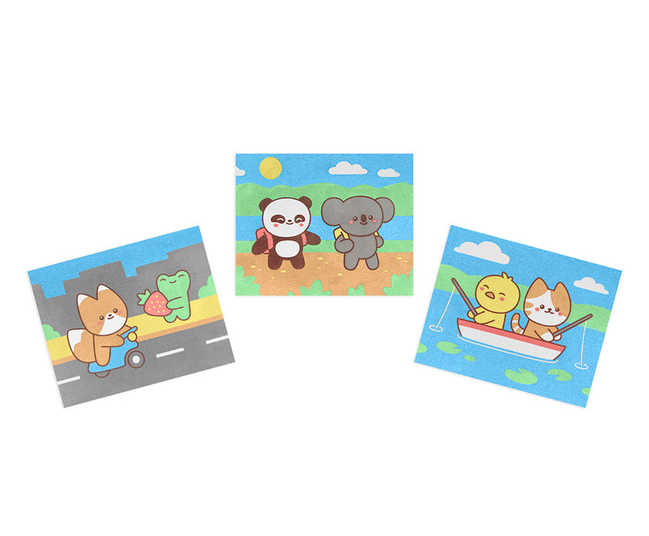 Creative Sand Painting Set JOVI Play&Fun Kawaii – 12 pcs