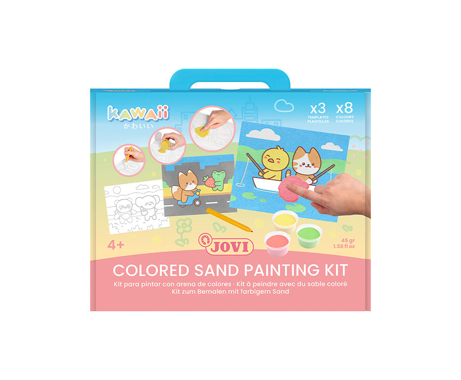 Creative Sand Painting Set JOVI Play&Fun Kawaii – 12 pcs