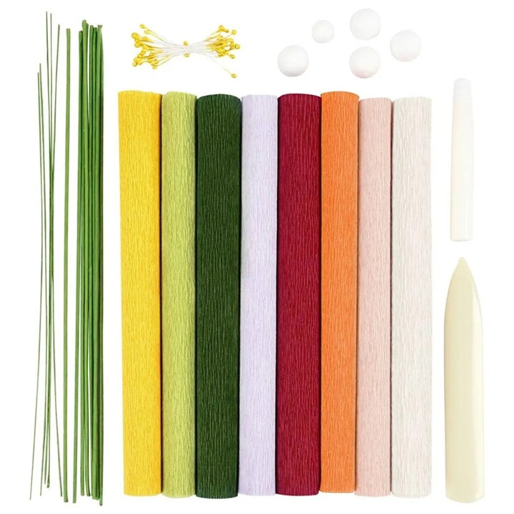 Crepe Paper Flower-Making Set for Beginners - image 3
